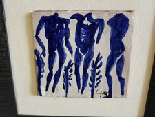 Mattonella Quadro artista Pietro Lista Salerno collezione ceramica fatto a mano