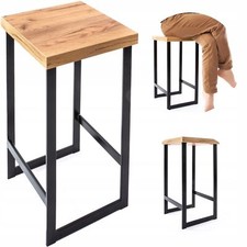 Tavolo loft sedia sgabello da cucina alto in legno - set di 2 pezzi