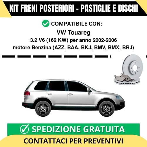 Kit freni posteriori per - freni, vw