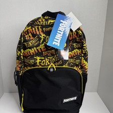 Fortnite backpack black yellow - fortnite,