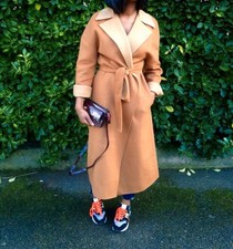 Cappotto lungo con cintura e