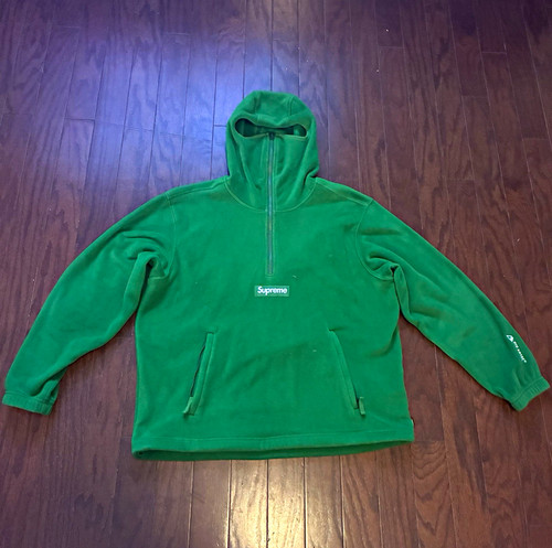 Supreme felpa uomo pile verde - supreme,
