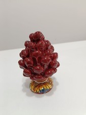 bomboniera per matrimonio a forma di pigna rosso scuro