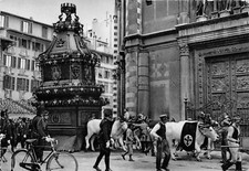 AL11-68A) FIRENZE IL CARRO DEL SABATO SANTO ANIMATA BICICLETTA BUOI
