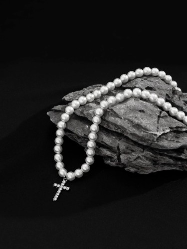 Collana uomo con perla