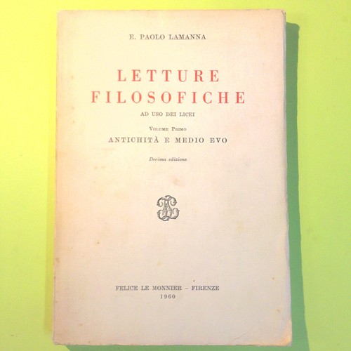 Letture filosofiche vol - letture,