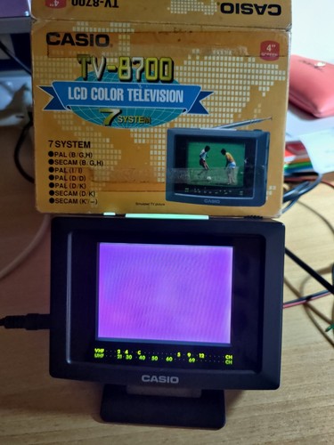 Casio 8700 color - casio, tv