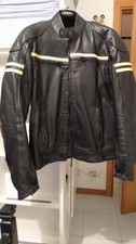 Giacca Moto Uomo Pelle Nera Taglia M