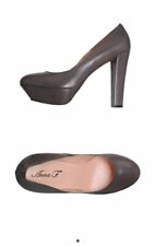 ANNA F Decollete' Scarpe Con Tacco plateau, Pelle tortora Beige , 39,5