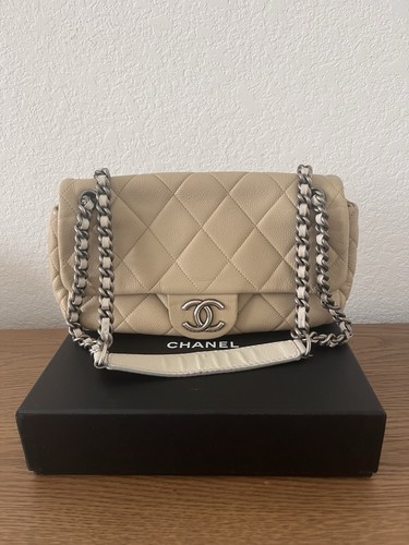 Borsa chanel beige grigia - chanel,