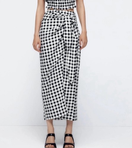 Gonna midi zara gingham - midi, a
