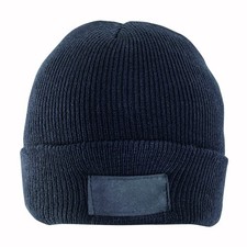 Cappellino Zuccotto Caldo Invernale Colore Blu, Uomo Donna Unisex Montagna