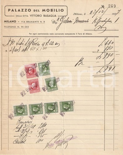 1937 milano ditta vittorio - milano,