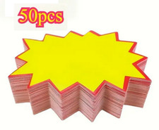 50 CARTONCINI PRETAGLIATI PER SCONTI PREZZI OFFERTE NOTE NEGOZIO VETRINE UFFICIO