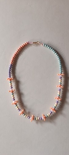 Collana con perline colorate - collana,
