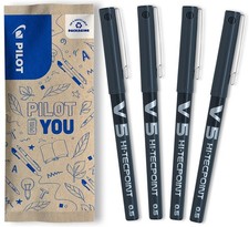 Pilot flowpack 4 V5 Hi Tecpoint 0.5mm Tip Roller inchiostro liquido Nero Punta