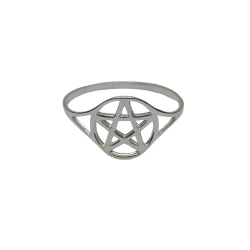 Anello pentagramma argento