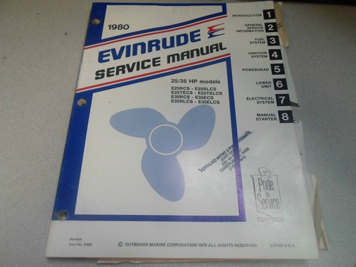 Manuale officina evinrude - manuale,