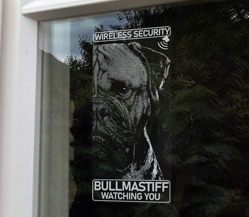 Adesivo bullmastiff wireless - adesivo,