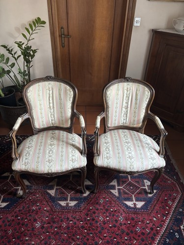 Poltroncine antiche legno - antiche,