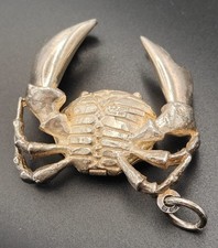 Scultura O.P. Orlandini 1905-1986 - Granchio Argento Porta pillole Vintage 