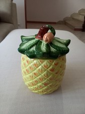 Vasetto Contenitore In Ceramica A Forma Di Ananas