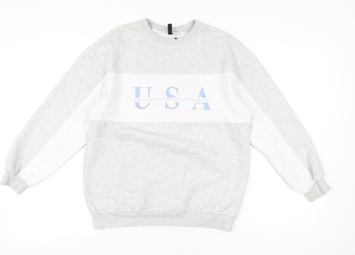 Felpa divided donna grigia - h&m,
