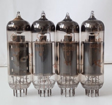 6P14P LOGO ROSSO USATO EL84 GRIGLIA ORO 6BQ5 6П14П RIFLETTORE QUAD ABBINATO ANNI 80