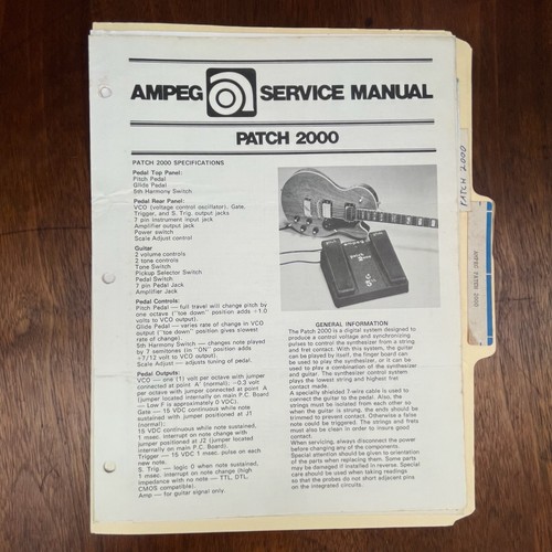 Vintage ampeg patch 2000 - vintage,