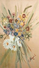 Quadro gouache natura morta