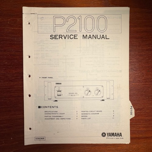 Manuale servizio yamaha - manuale, di
