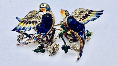 Bill coo love birds - birds, smalto