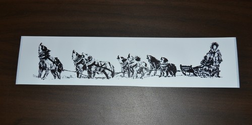 Printed sled dog team - 1,