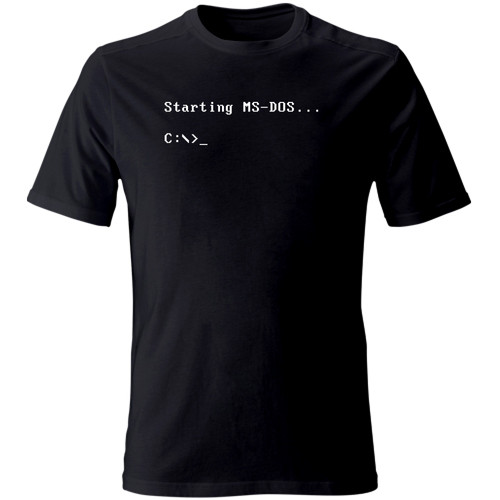 Shirt starting dos pc - t-shirt,