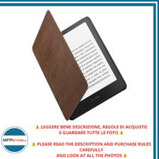 Custodia Kindle Paperwhite, Signature e Colorsoft 2024 - Vera Pelle Marrone