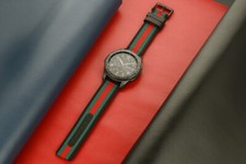 22mm Cinturino Cinturino In Nylon Di Pelle Di Lusso Per Samsung Gear S3 Classic Frontier