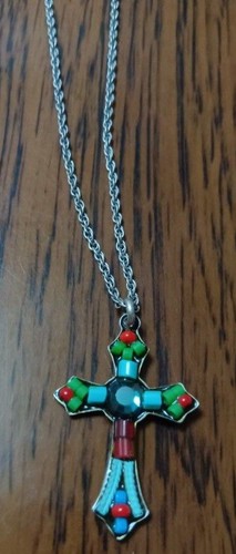Collana con ciondolo mosaico