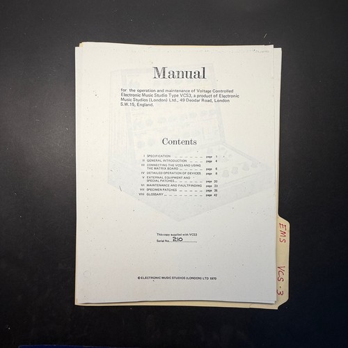 Copia manuale vintage ems - manuale,