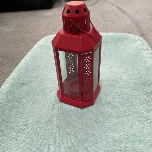 Lanterna ikea red tealight - red, per