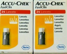 Fastclix ACCU CHEK 48 (2 x 24) lancette sterili pungidito Roche Diabete