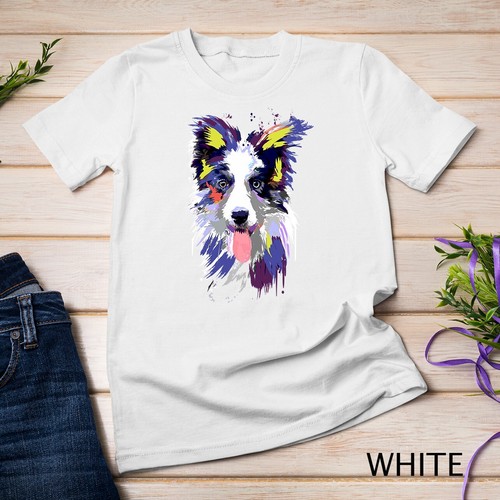 Art splash border collie - splash,