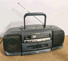 Aiwa CSD-SR510 Boombox Dual Cassette Rec CD AM-FM Radio Vintage HiFi Radio 