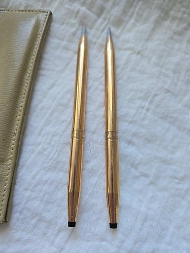 Cross pen pencil set 14k - pen, 1/20