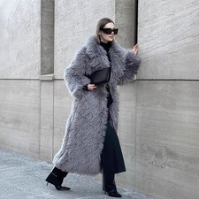 Cappotto lungo donna collo