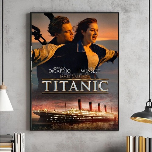 Poster artistico titanic movie - artistico,