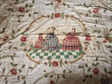 Copriletto antico Damasco San