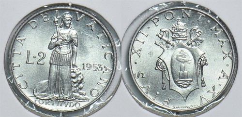 Vaticano 1953 lire 241054 - 2,