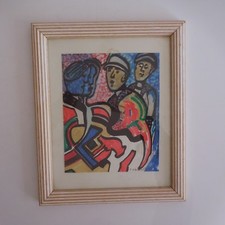 Disegno Pittura Acquerello N CILIBERTI 81 Cubismo Arte Moderna PN Francia N3049