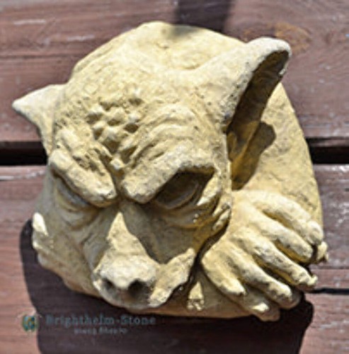 Gargoyle face wall - , plaque