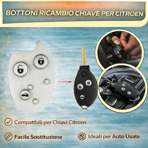 Bottoni ricambio chiave per - bottoni,
